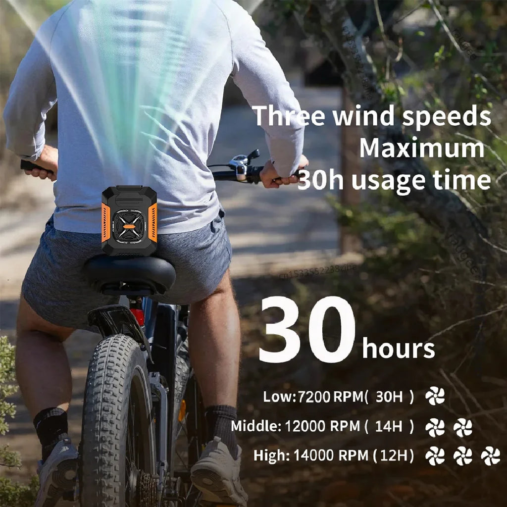 Portable Waist Fan, 5000mAh Rechargeable Wearable Neck Fan, 3 Speed Clip Belt Fan, Personal Cool Fan for Outdoor Travel, Luxury Comfort