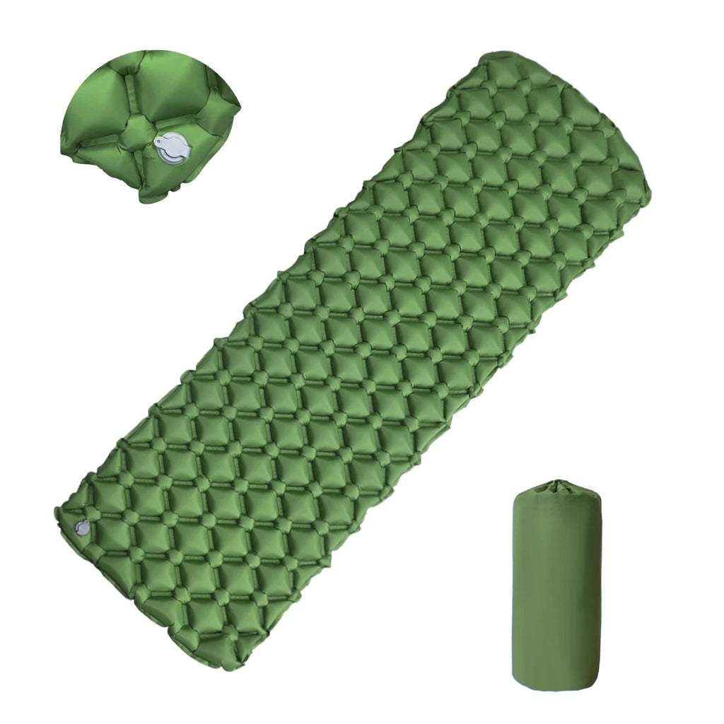 Camping Inflatable Mattress, Folding Camp Bed Sleeping Pad, Waterproof Air Mat for Travel, Outdoor Picnic, Luxury Wholesale Equipment