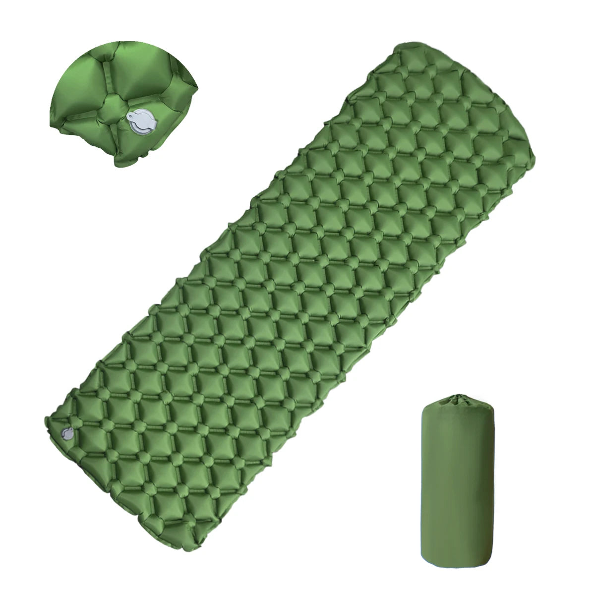 Camping Inflatable Mattress, Folding Camp Bed Sleeping Pad, Waterproof Air Mat for Travel, Outdoor Picnic, Luxury Wholesale Equipment