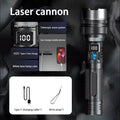 Super Bright LED Flashlight, Rechargeable USB-C, Digital Display, IPX8 Waterproof, Long Lasting for Camping and Emergency, Wholesale Luxury