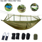 Portable Outdoor Double Mosquito Net Hammocks, Lightweight Hanging Swing, Ideal for Camping, Travel, Nature Hike, Wholesale, Luxury for Adventurers