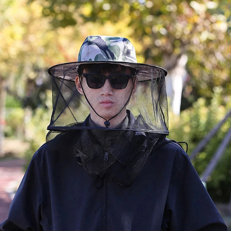 Fishing and Camping Cap With Mosquito Net, UV Protection, Mesh Sunshade Hat For Men, Women, Outdoor Activities, Luxury Wholesale
