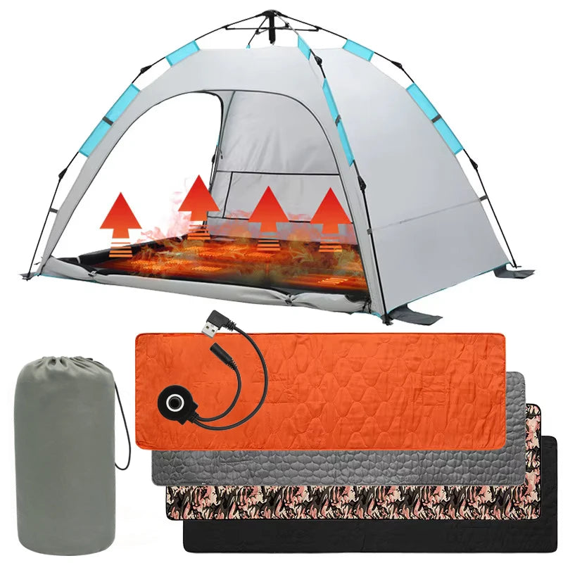 Heating Sleeping Mat, USB Electric Heating Pad, Waterproof, Rechargeable, Multi-Function, for Camping, Hiking, Travel, Luxury Quality, Wholesale Deals