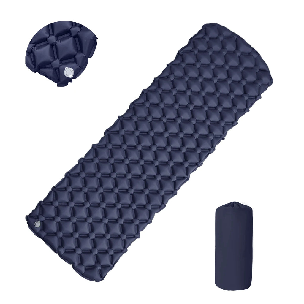 Camping Inflatable Mattress, Folding Camp Bed Sleeping Pad, Waterproof Air Mat for Travel, Outdoor Picnic, Luxury Wholesale Equipment