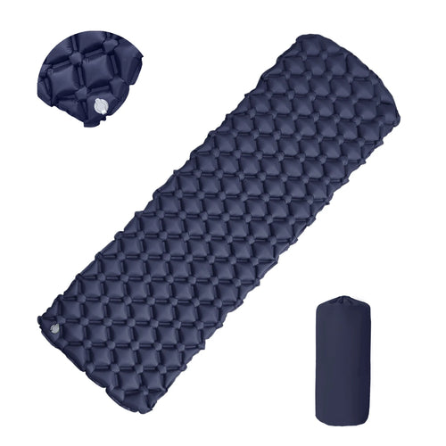 Camping Inflatable Mattress, Folding Camp Bed Sleeping Pad, Waterproof Air Mat for Travel, Outdoor Picnic, Luxury Wholesale Equipment