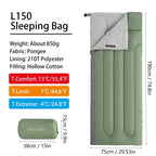 Naturehike L150 Ultralight Sleeping Bag for Adults - All-Season, Splicing Design, Ideal for Camping, Travel, and Hotel Use - Machine Washable