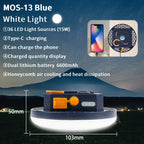 Outdoor Camping Light, Portable Rechargeable LED Tent Lamp, Magnetic Fishing Light, Emergency Household Lighting, Wholesale Luxury, Large Capacity