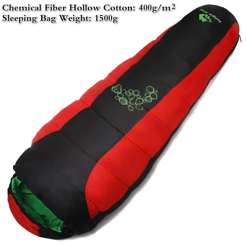 Sleeping Bag, Thick Four-Hole Cotton Filling, Winter Thermal Comfort, Camping Travel Gear, Luxury Wholesale for Outdoor Enthusiasts