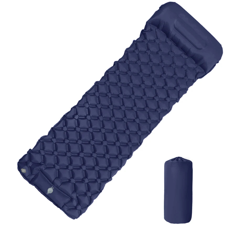Inflatable Camping Mattress, Ultralight Sleeping Pad with Built-In Pillow, Waterproof Air Mat for Hiking, Luxury Comfort, Wholesale Deal