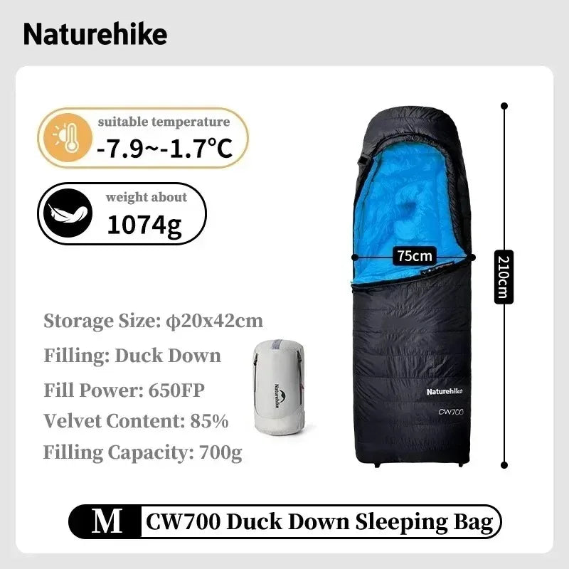 Sleeping Bag, Duck Down, Waterproof, Ultralight, Lightweight, Winter Camping, Hiking Gear, for Men and Women, Wholesale Luxury