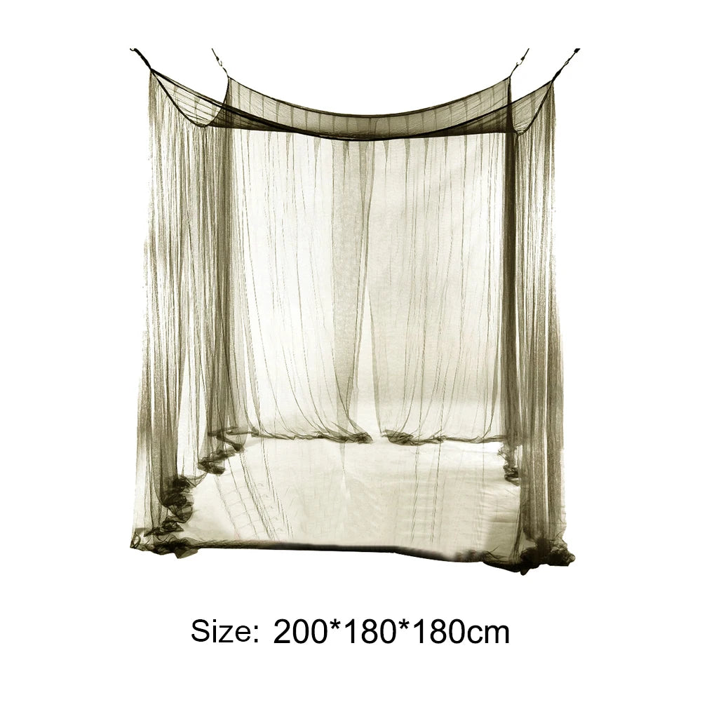 Outdoor Camping Mosquito Net, 200cm Lightweight Breathable Mesh Canopy, Insect Bug Repellent, Luxury Bed Curtain for Camping, Wholesale Luxury Gear