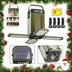 Portable Solar LED Flashlight and Power Bank, Rechargeable Luxury Lamp for Camping, Hiking, Fishing, Waterproof, Multi-Function, Wholesale