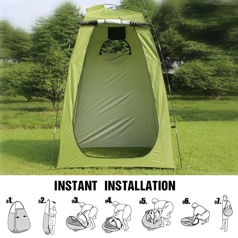 Portable Privacy Shower Tent, Waterproof Changing Room Shelter, Outdoor Camping, Hiking, Beach Bathroom, Wholesale, Luxury