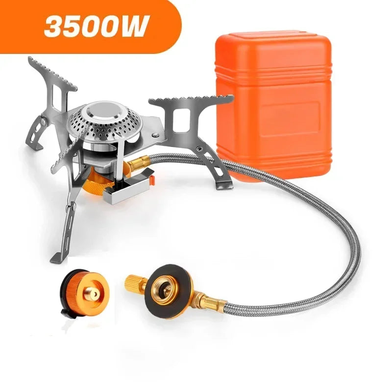 Portable Camping Gas Stove, 3500W Folding Outdoor Stove, Multi-Function Cooking Equipment for Hiking, Picnics, Wholesale Luxury