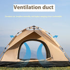 Portable Camping Tent, Waterproof Instant Tent for 4 Person Family, Luxury Self-driving Travel Tents, Emergency Outdoor Use, Wholesale Quality