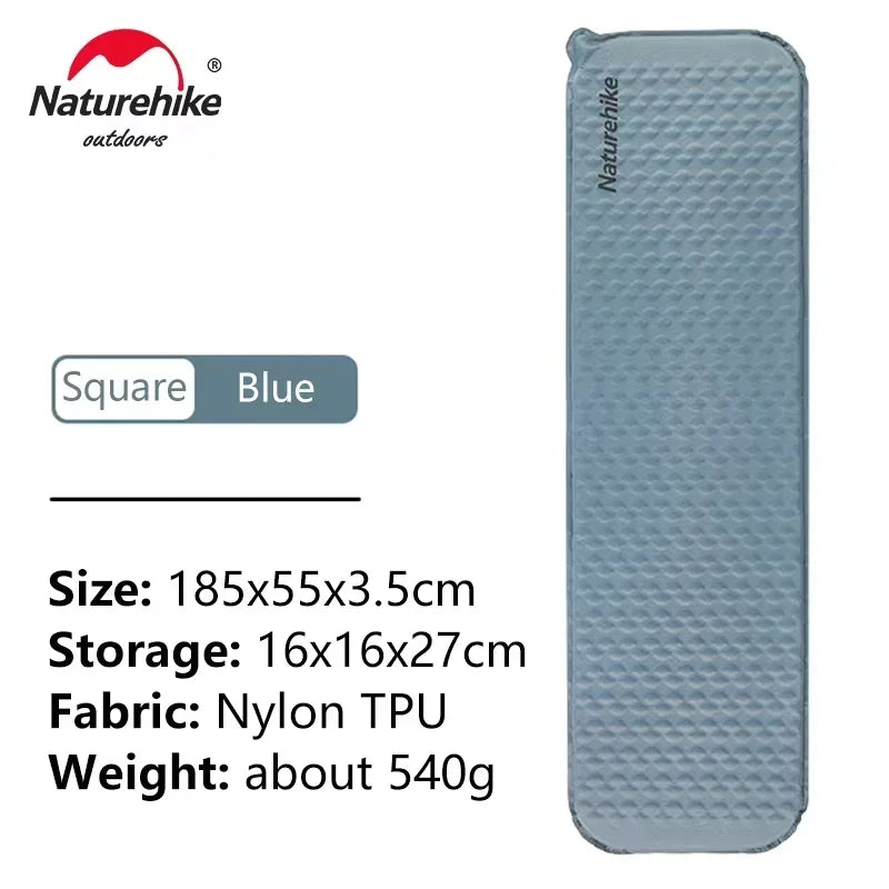 Inflatable Air Mattress Sleeping Pad, Ultralight Foam Camping Gear, Waterproof and Portable for Backpacking and Hiking, Travel Essentials
