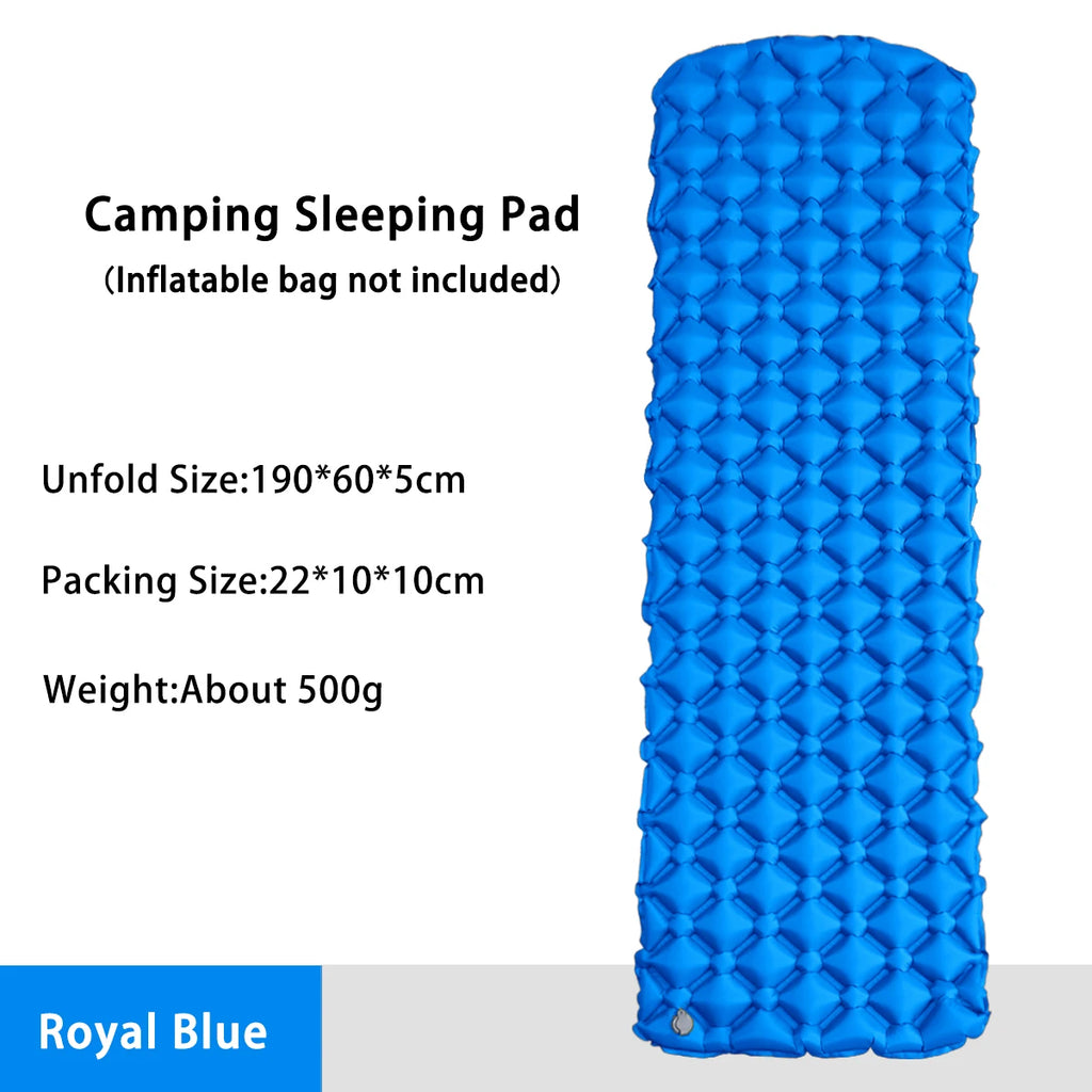 Camping Inflatable Mattress, Folding Camp Bed Sleeping Pad, Waterproof Air Mat for Travel, Outdoor Picnic, Luxury Wholesale Equipment