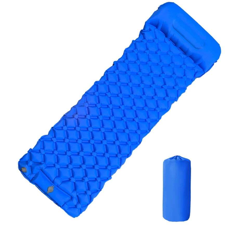 Inflatable Camping Mattress, Ultralight Sleeping Pad with Built-In Pillow, Waterproof Air Mat for Hiking, Luxury Comfort, Wholesale Deal