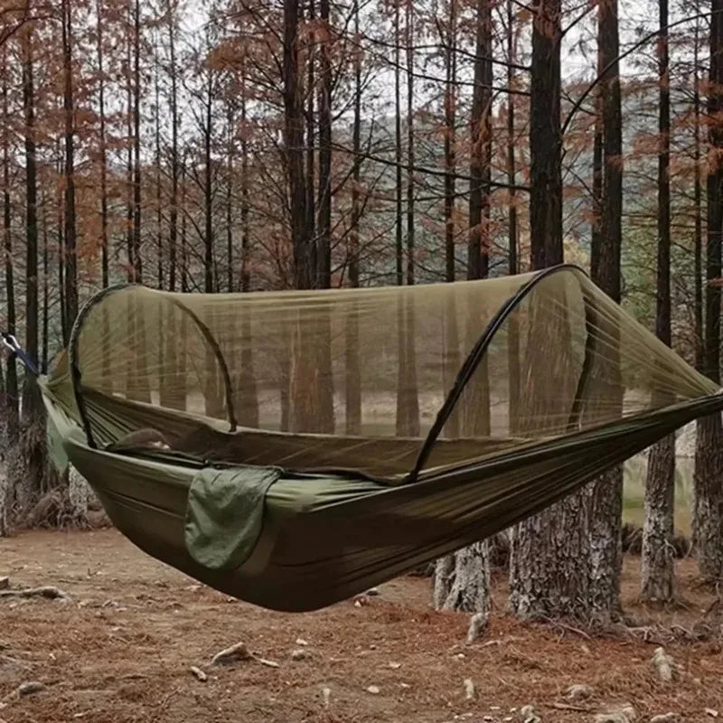Outdoor Hammock with Mosquito Net, Portable Hanging Bed for Camping, Heavy Duty, Waterproof, Luxury Comfort, Wholesale Options Available