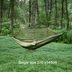 Hammock for Camping, Portable Nylon Fabric with Mosquito Net, Single and Double Size, Outdoor Use, Lightweight, Wholesale Luxury
