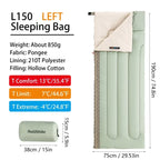 Naturehike L150 Ultralight Sleeping Bag for Adults - All-Season, Splicing Design, Ideal for Camping, Travel, and Hotel Use - Machine Washable