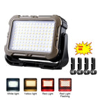 Portable Solar LED Flashlight and Power Bank, Rechargeable Luxury Lamp for Camping, Hiking, Fishing, Waterproof, Multi-Function, Wholesale