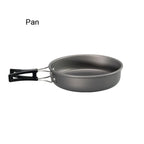 Camping Cookware Set, Aluminum Non-Stick Pots and Bowls, Portable Tableware for Hiking, BBQ, Picnic, Wholesale Luxury Outdoor Gear