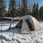 Fireproof Winter Tent for 2 Persons, Waterproof Tunnel Dome with Stove Jack, 4 Season Camping Gear, Luxury Wholesale for Hiking and Outdoor Adventures