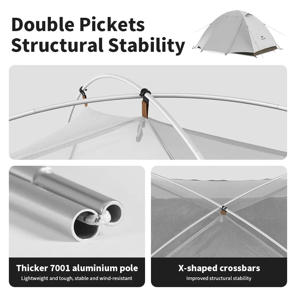 Camping Tent for 2-3 People, Waterproof UPF50+, Ultralight Portable Hiking Shelter, Outdoor Trekking Luxury Wholesale Gear for Adventurers