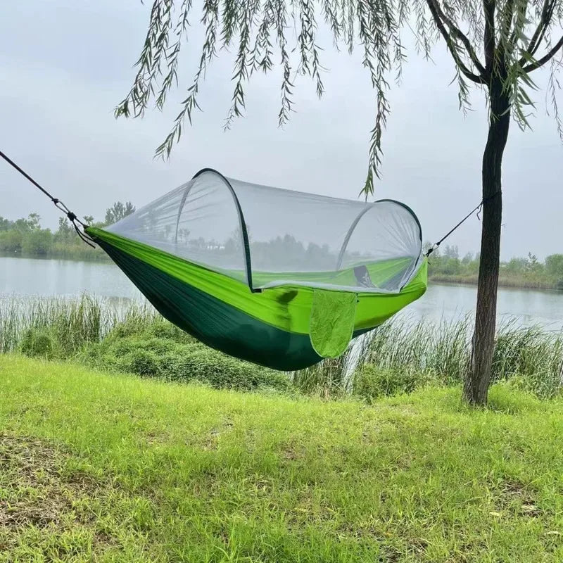 Outdoor Hammock with Mosquito Net, Portable Hanging Bed for Camping, Heavy Duty, Waterproof, Luxury Comfort, Wholesale Options Available