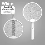 Electric Mosquito Killer, Foldable Handheld Bug Zapper, USB Rechargeable Fly Swatter with UV Light Trap, Insect Control for Home, Wholesale Luxury