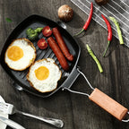 Camping Cookware Frying Pan Non-Stick, Durable Folding Handle, Portable for Outdoor Hiking, Picnic Cooking Equipment, Luxury Wholesale