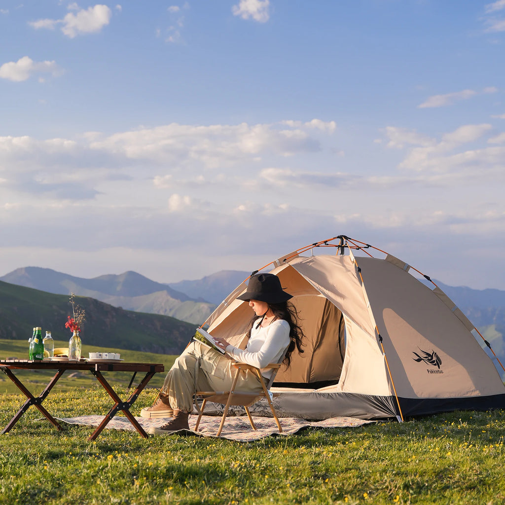 Portable Camping Tent, Waterproof Instant Tent for 4 Person Family, Luxury Self-driving Travel Tents, Emergency Outdoor Use, Wholesale Quality