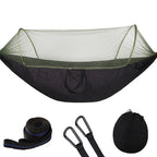 Camping Hammock with Mosquito Net, Portable Parachute Material, Lightweight Swing Bed for Outdoor Adventures, Wholesale Luxury Travel Gear