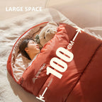 Large Camping Sleeping Bag, Lightweight 3 Season, Loose Widen Design, Long Size for Adults, Hiking and Fishing, Wholesale Luxury Outdoor Gear
