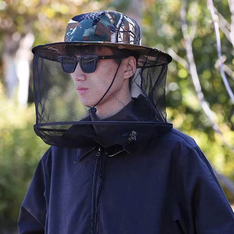 Fishing and Camping Cap With Mosquito Net, UV Protection, Mesh Sunshade Hat For Men, Women, Outdoor Activities, Luxury Wholesale